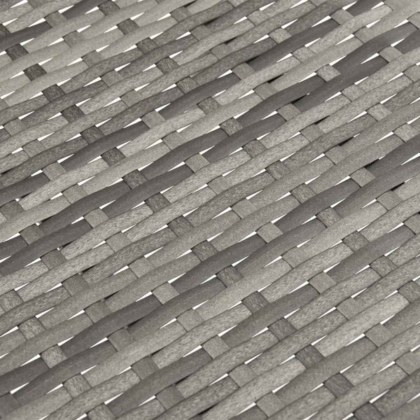 Gartenstühle Stapelbar 4 Stk. Grau Poly Rattan