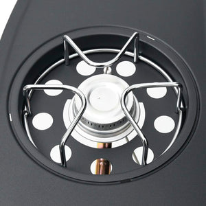 Gasgrill 4+1 Flammen Schwarz Stahl