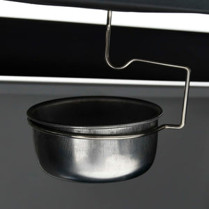 Gasgrill 4+1 Flammen Schwarz und Silbern Stahl & Edelstahl