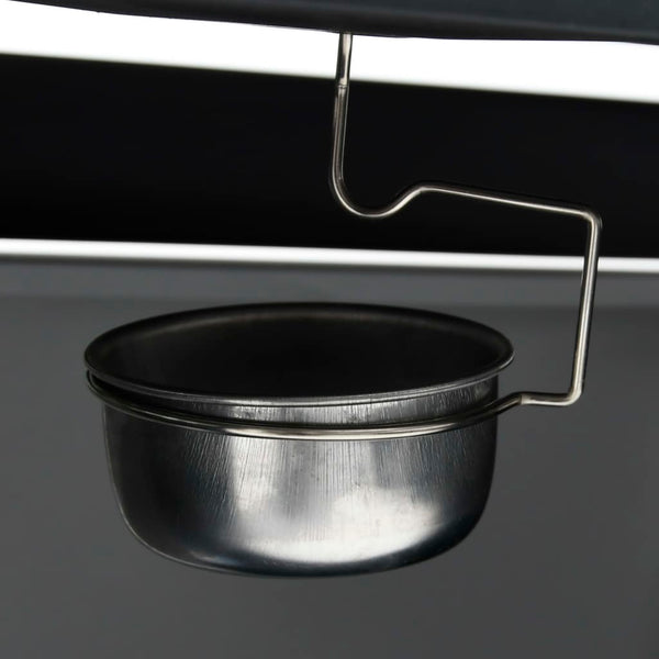 Gasgrill 4+1 Flammen Schwarz und Silbern Stahl & Edelstahl