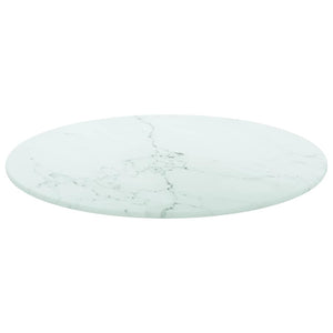 Tischplatte Hartglas Marmor Ø40cm