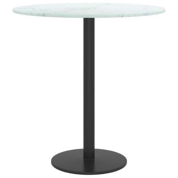 Tischplatte Hartglas Marmor Ø40cm