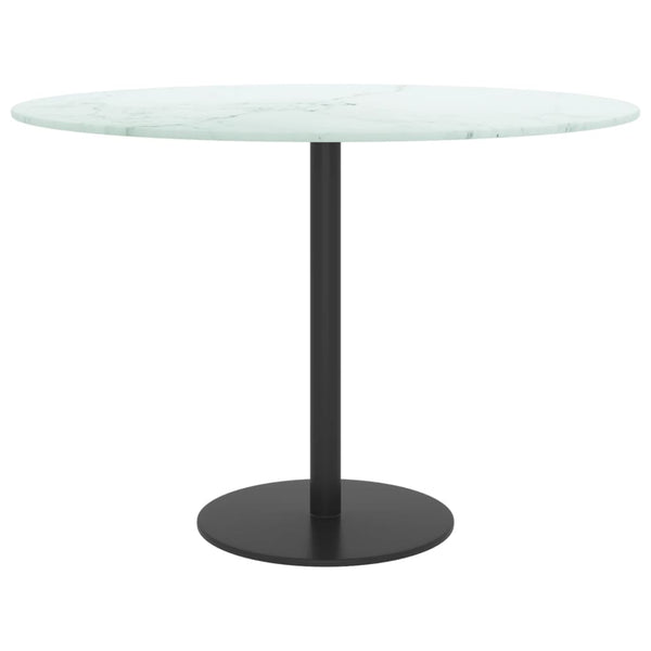 Tischplatte Hartglas Marmor Ø60cm