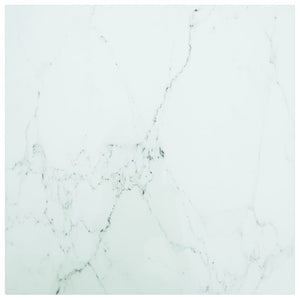 Tischplatte Marmor Optik Weiß 60x60 cm