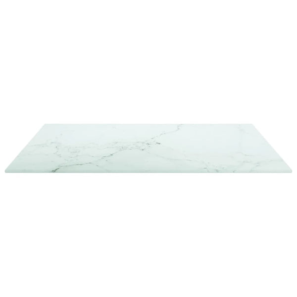 Tischplatte Marmor Optik Weiß 60x60 cm