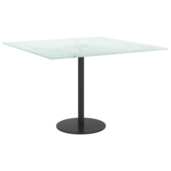 Tischplatte Marmor Optik Weiß 60x60 cm
