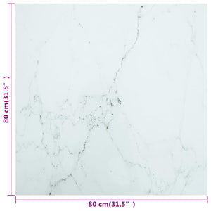 Tischplatte 80x80 cm Marmoroptik