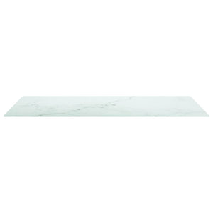 Tischplatte Weiß Marmoroptik 120x65 cm