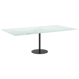 Tischplatte Weiß Marmoroptik 120x65 cm