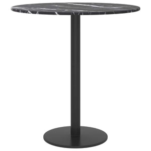 Tischplatte Hartglas Marmoroptik Ø40cm