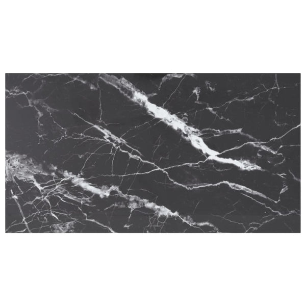 Schwarze Tischplatte 120x65 cm Marmoroptik