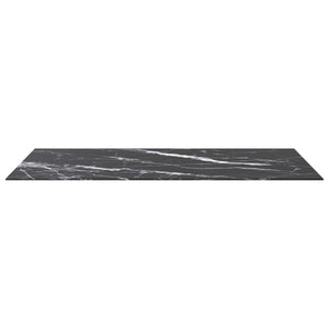 Schwarze Tischplatte 120x65 cm Marmoroptik