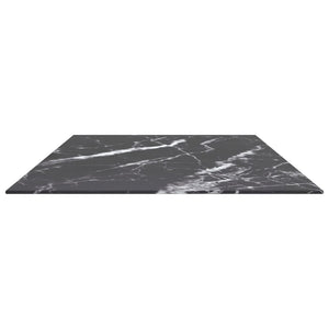 Schwarze Tischplatte 120x65 cm Marmoroptik