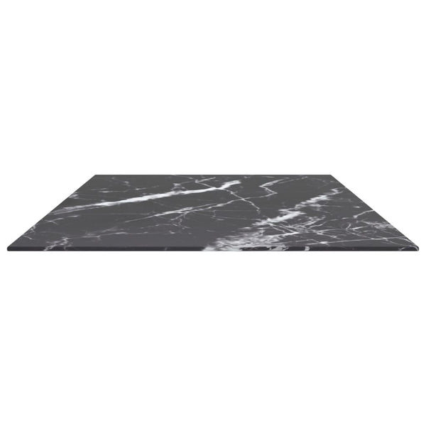 Schwarze Tischplatte 120x65 cm Marmoroptik
