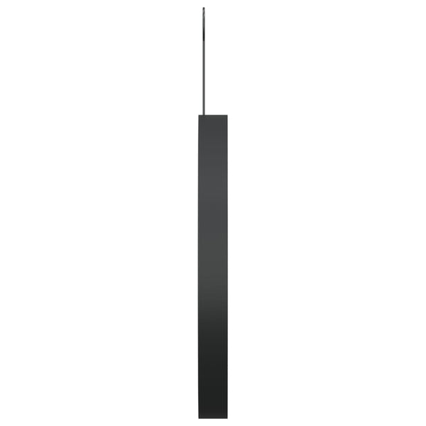 Hängespiegel mit Haken, Schwarz, 30cm