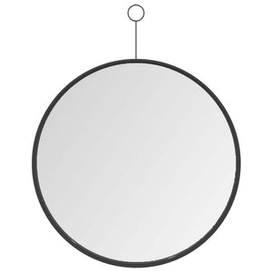 Hängespiegel Schwarz mit Haken 40cm