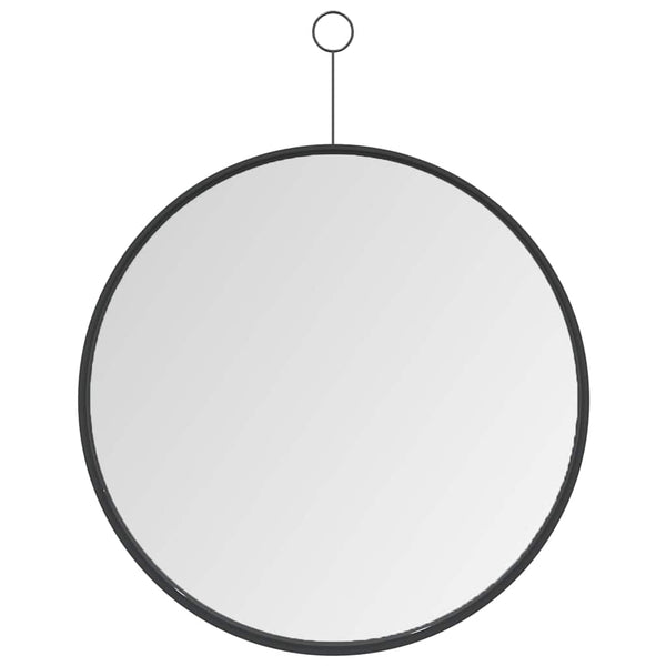 Hängespiegel Schwarz mit Haken 40cm