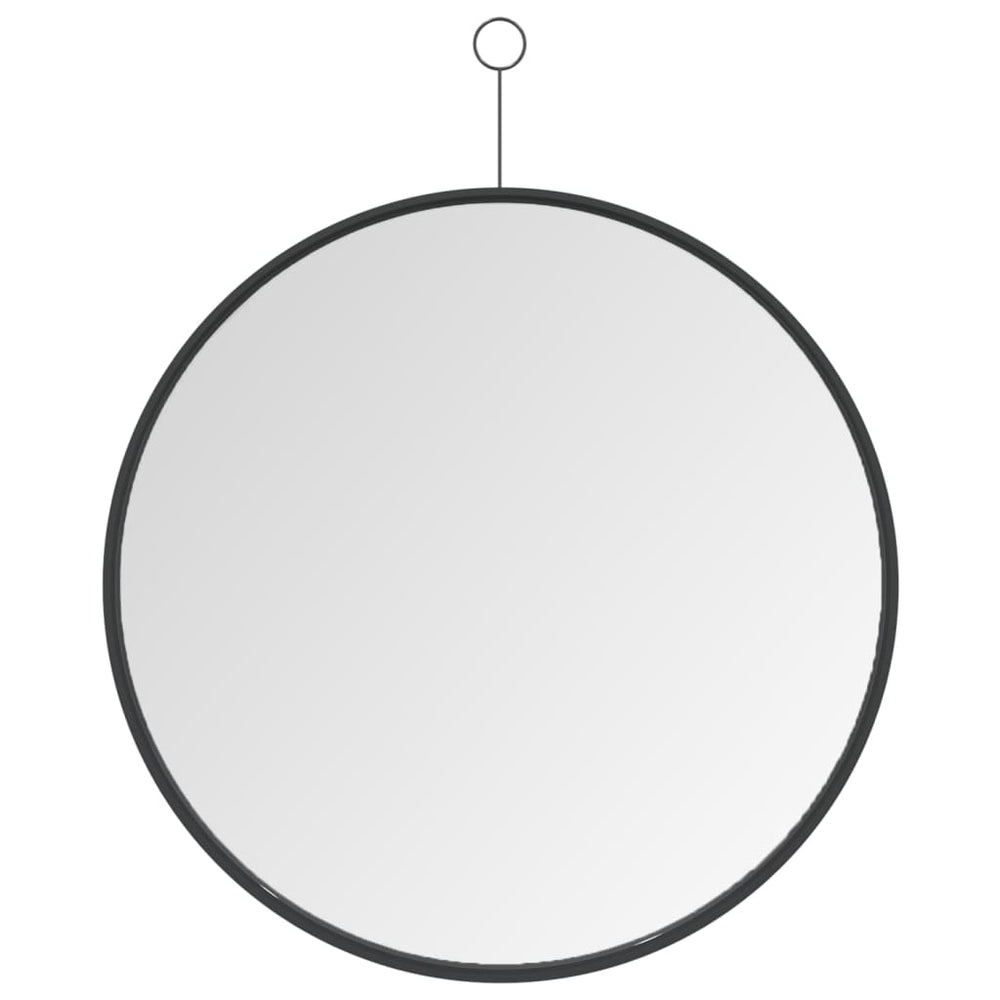 Hängespiegel Schwarz 50 cm mit Haken