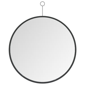 Hängespiegel Schwarz 50 cm mit Haken