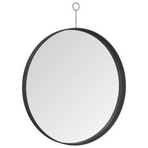 Hängespiegel Schwarz 50 cm mit Haken