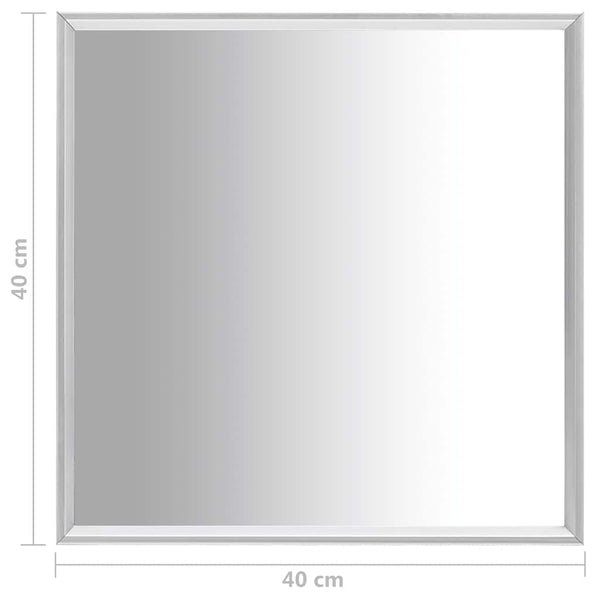 Silberner Spiegel 40x40 cm