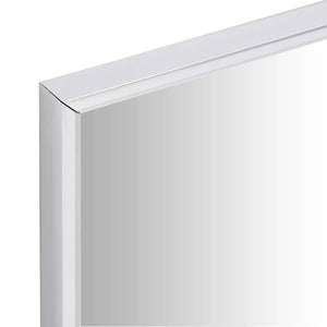 Silberner Spiegel 80x60 cm