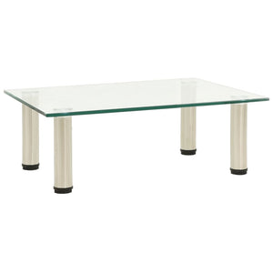 TV-Tisch aus transparentem Hartglas 40x35x17cm