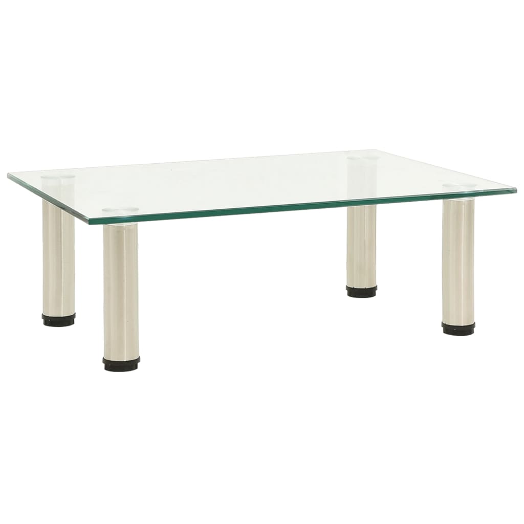 TV-Tisch aus transparentem Hartglas 40x35x17cm