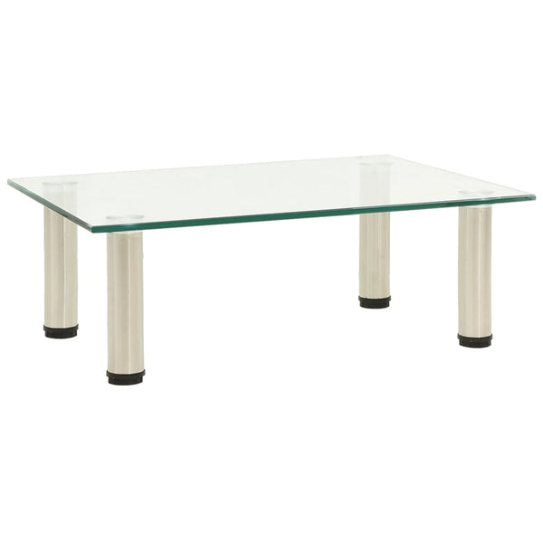 TV-Tisch aus transparentem Hartglas 40x35x17cm