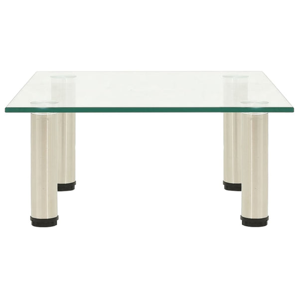TV-Tisch aus transparentem Hartglas 40x35x17cm