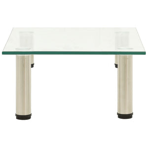 TV-Tisch aus transparentem Hartglas 40x35x17cm