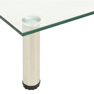 TV-Tisch aus transparentem Hartglas 40x35x17cm