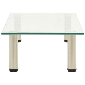TV-Tisch aus transparentem Hartglas, 60 cm