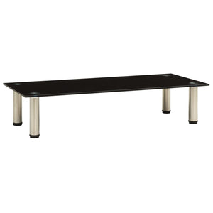 TV-Tisch Schwarz Hartglas 80 cm