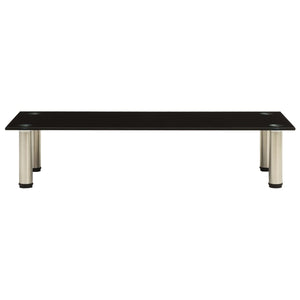 TV-Tisch Schwarz Hartglas 80 cm