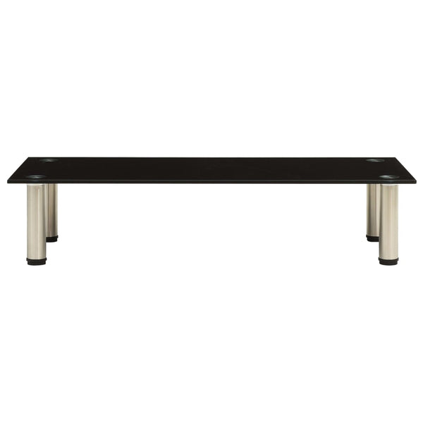 TV-Tisch Schwarz Hartglas 80 cm