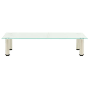 TV-Tisch aus satiniertem Glas, 80 cm