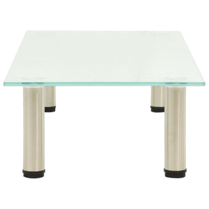TV-Tisch aus satiniertem Glas, 80 cm