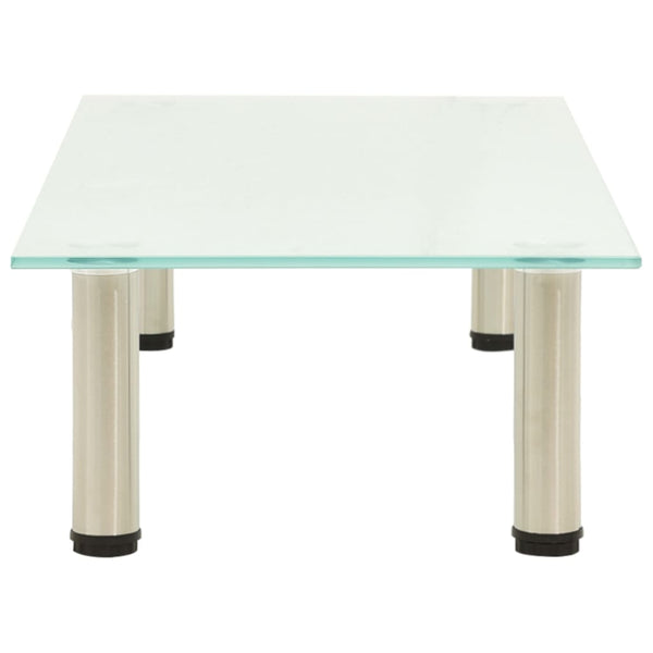TV-Tisch aus satiniertem Glas, 80 cm