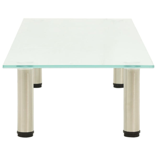 TV-Tisch aus satiniertem Glas, 100 cm