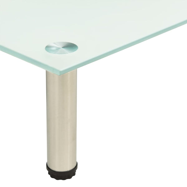 TV-Tisch aus satiniertem Glas, 100 cm