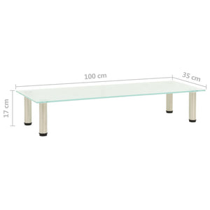 TV-Tisch aus satiniertem Glas, 100 cm