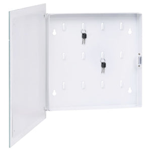 Magnetischer Schlüsselkasten mit Tafel, Schwarz