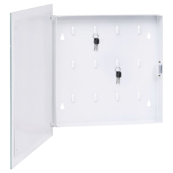 Magnetischer Schlüsselkasten mit Tafel, Schwarz