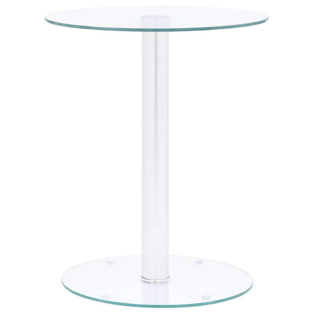 vidaXL Table basse transparente 40 cm en verre trempé