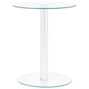 vidaXL Table basse transparente 40 cm en verre trempé