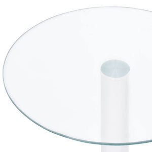 vidaXL Table basse transparente 40 cm en verre trempé