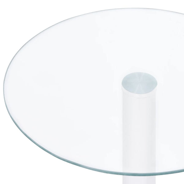 vidaXL Table basse transparente 40 cm en verre trempé