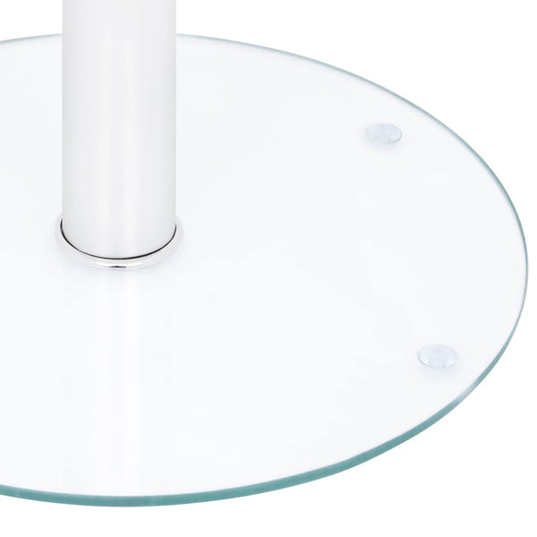 vidaXL Table basse transparente 40 cm en verre trempé