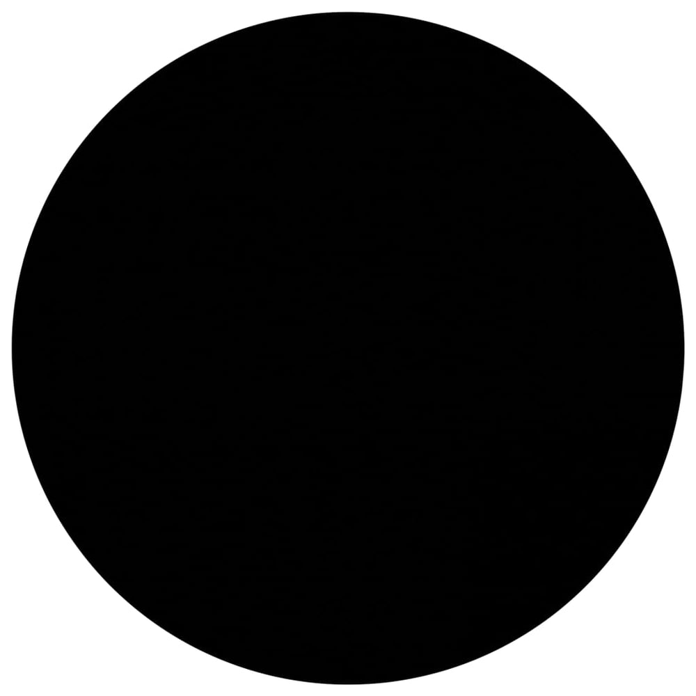 vidaXL Table basse noire 40 cm verre trempé